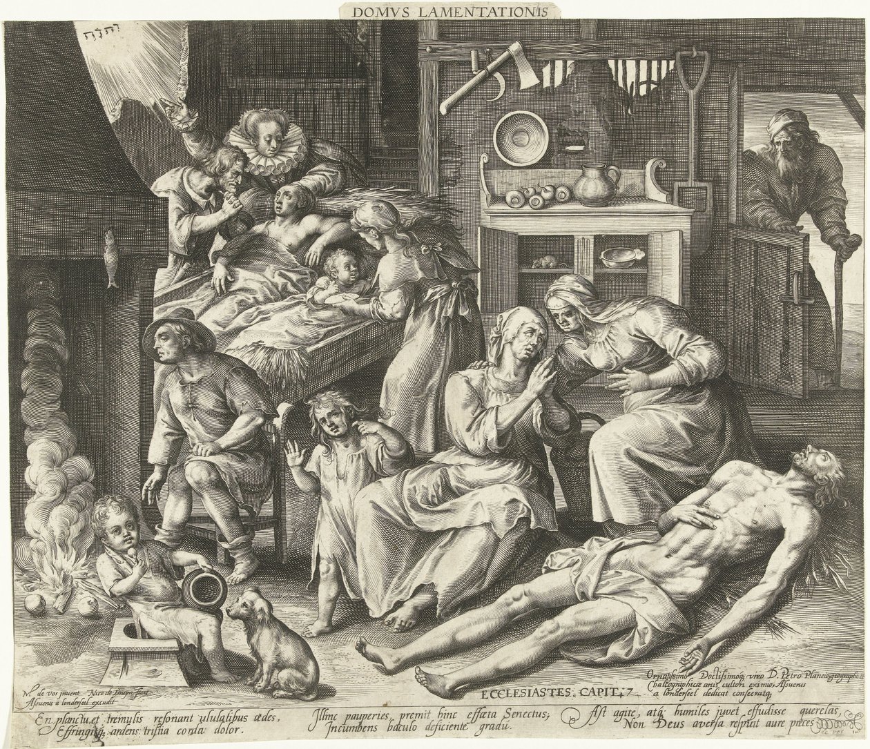 A House Full of Mourning by Nicolaes de Bruyn