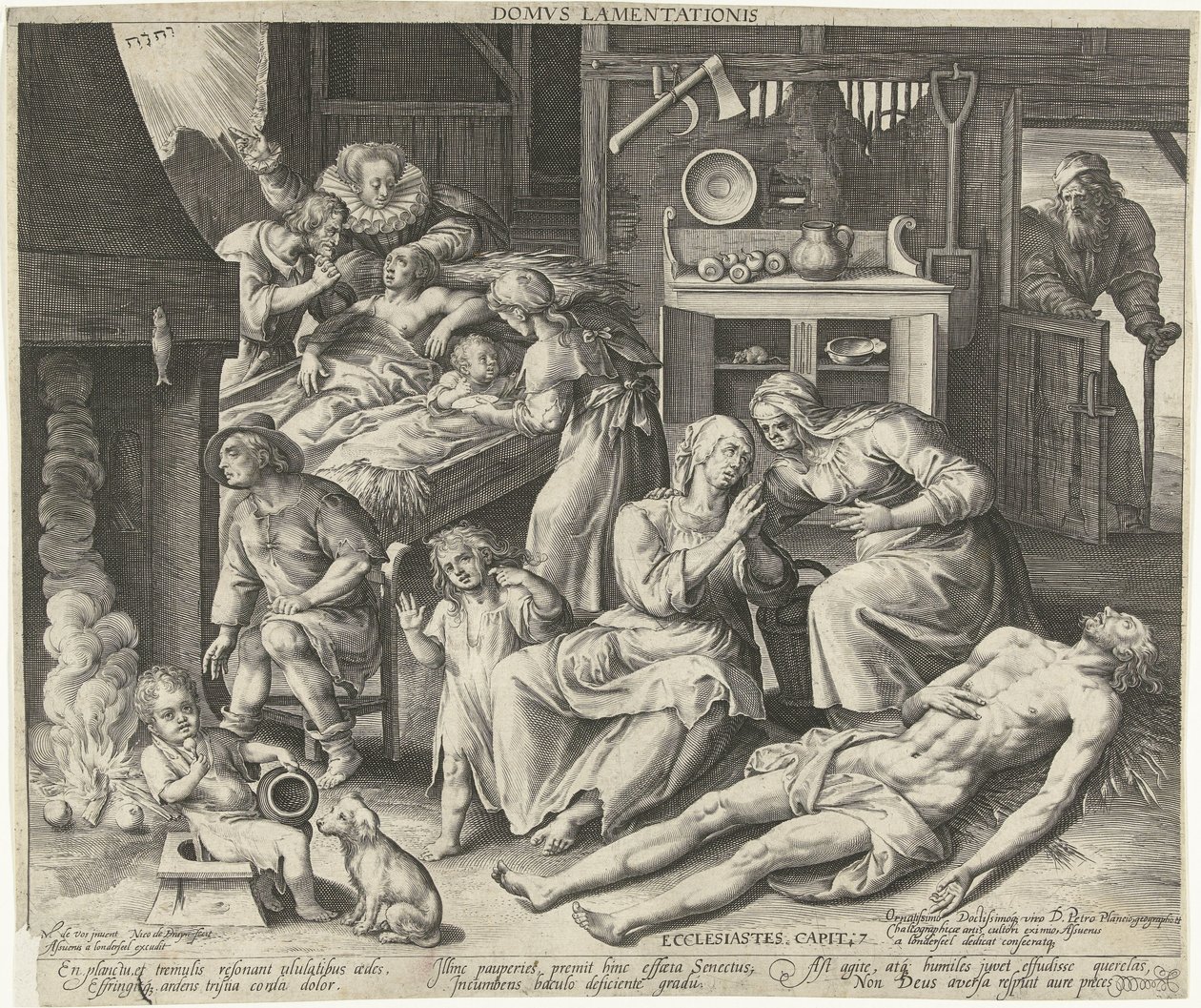 A House Full of Mourning, Domus Lamentationis by Nicolaes de Bruyn