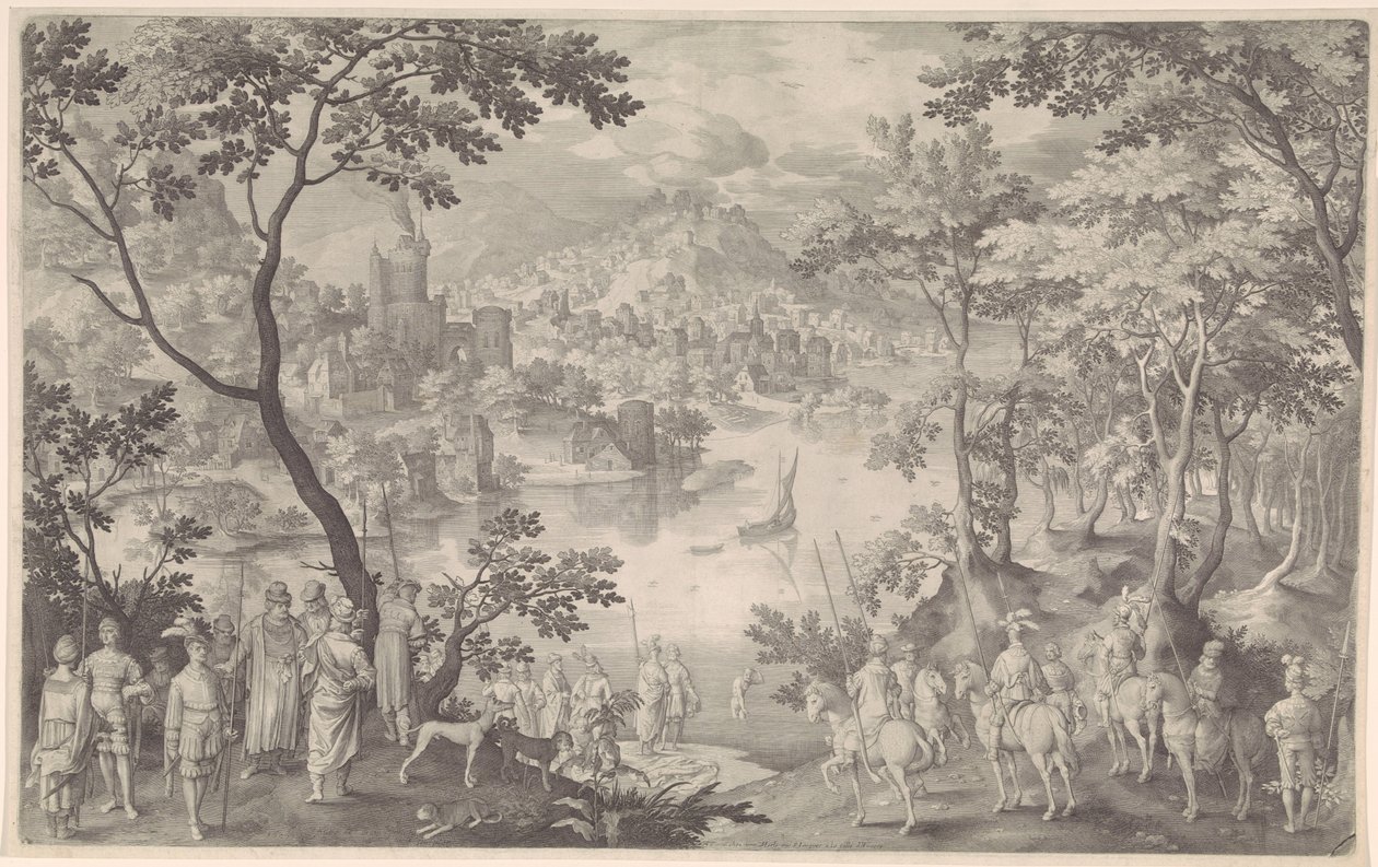 Healing of Naaman by Nicolaes de Bruyn