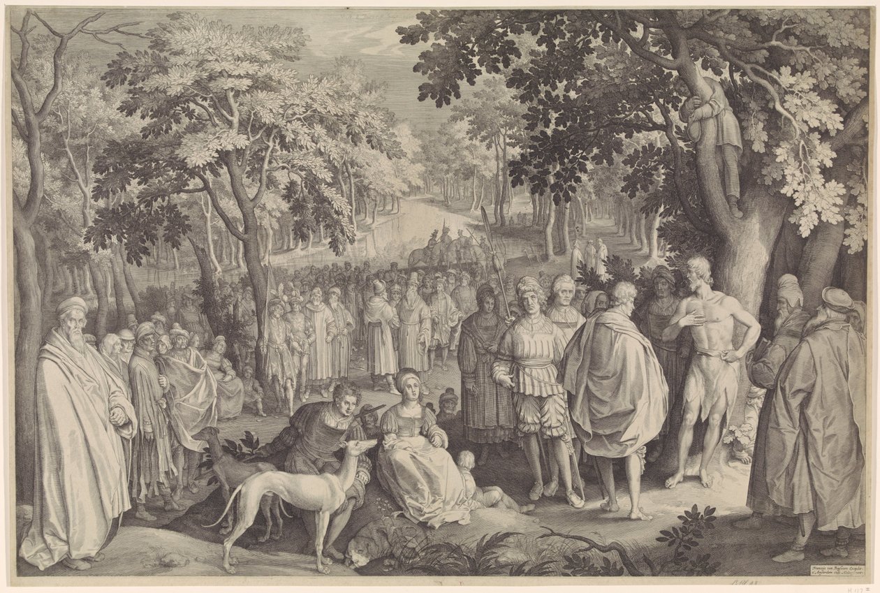 Preaching of John the Baptist by Nicolaes de Bruyn
