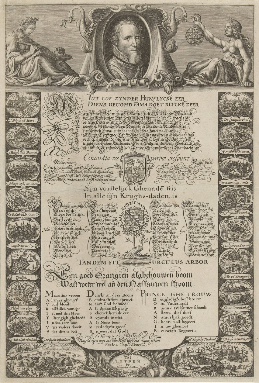 Allegorical Portrait in Honor of Prince Maurice, 1612 by Nicolaes van Geelkercken