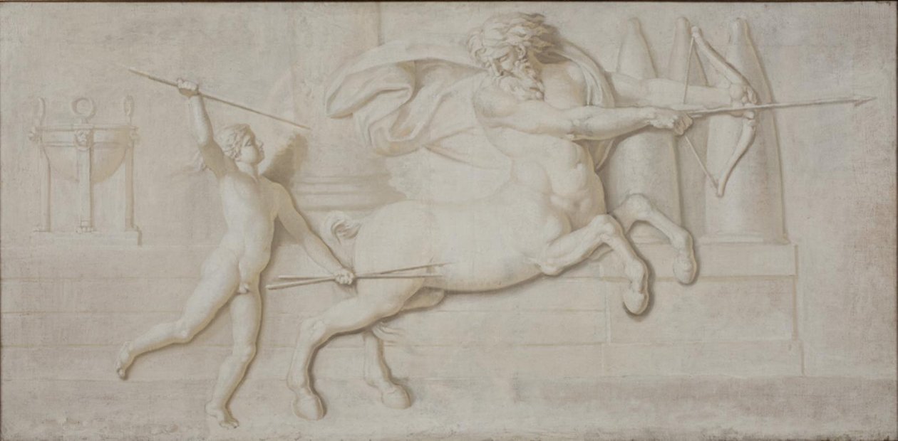 Achilles and the Centaur Chiron by Nicolai Abildgaard