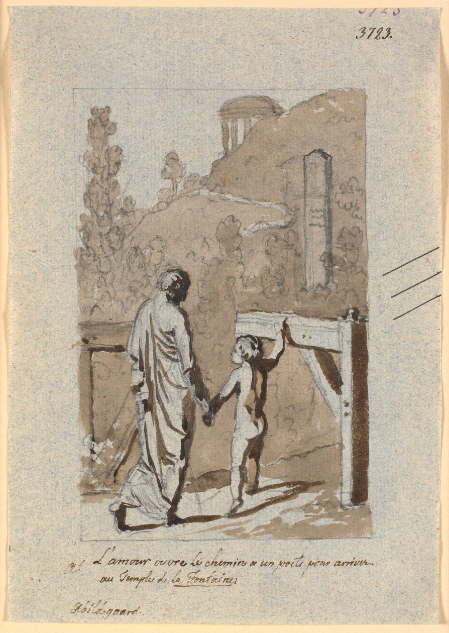 Amor Opens the Gate for a Poet into Lafontaine