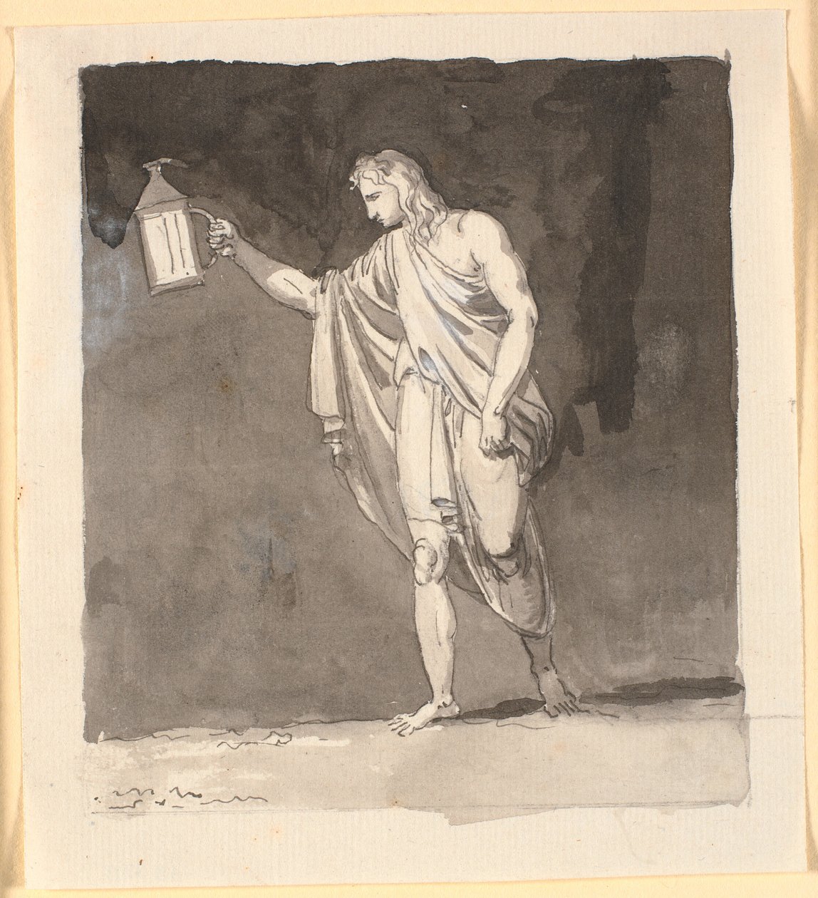 Diogenes Lighting a Lantern in the Dark by Nicolai Abildgaard