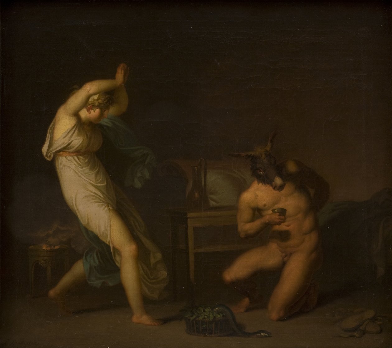Fotis Sees Her Lover Lucius Transformed into an Ass. Motif from Apuleius