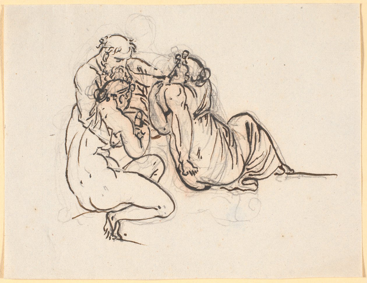 Lot and His Daughters by Nicolai Abildgaard