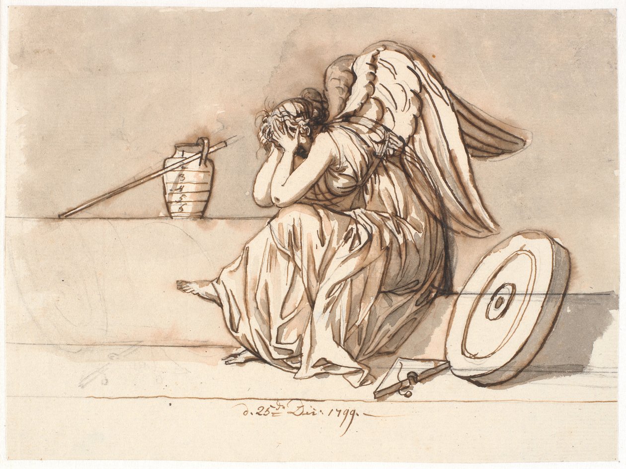 Nemesis Covers her Eyes in Grief. Allegory on P.A. Heiberg