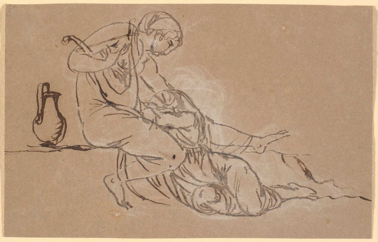 Sappho and the Mytilenean Woman by Nicolai Abildgaard