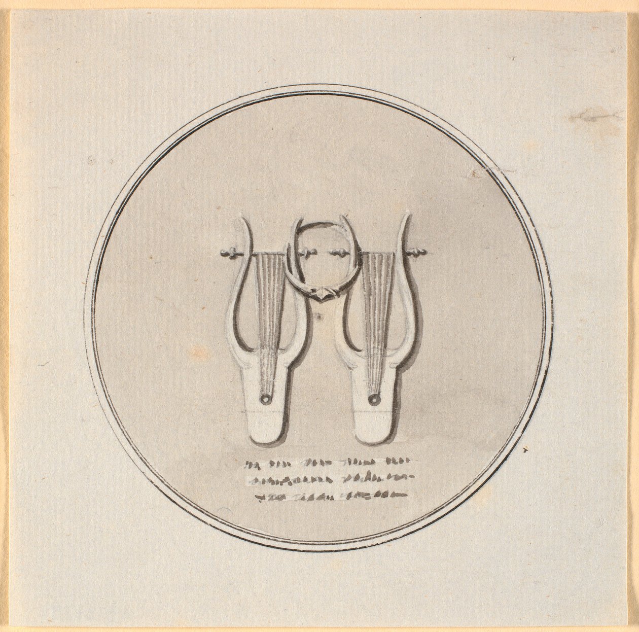 Two Lyres Held Together by a Ring by Nicolai Abildgaard