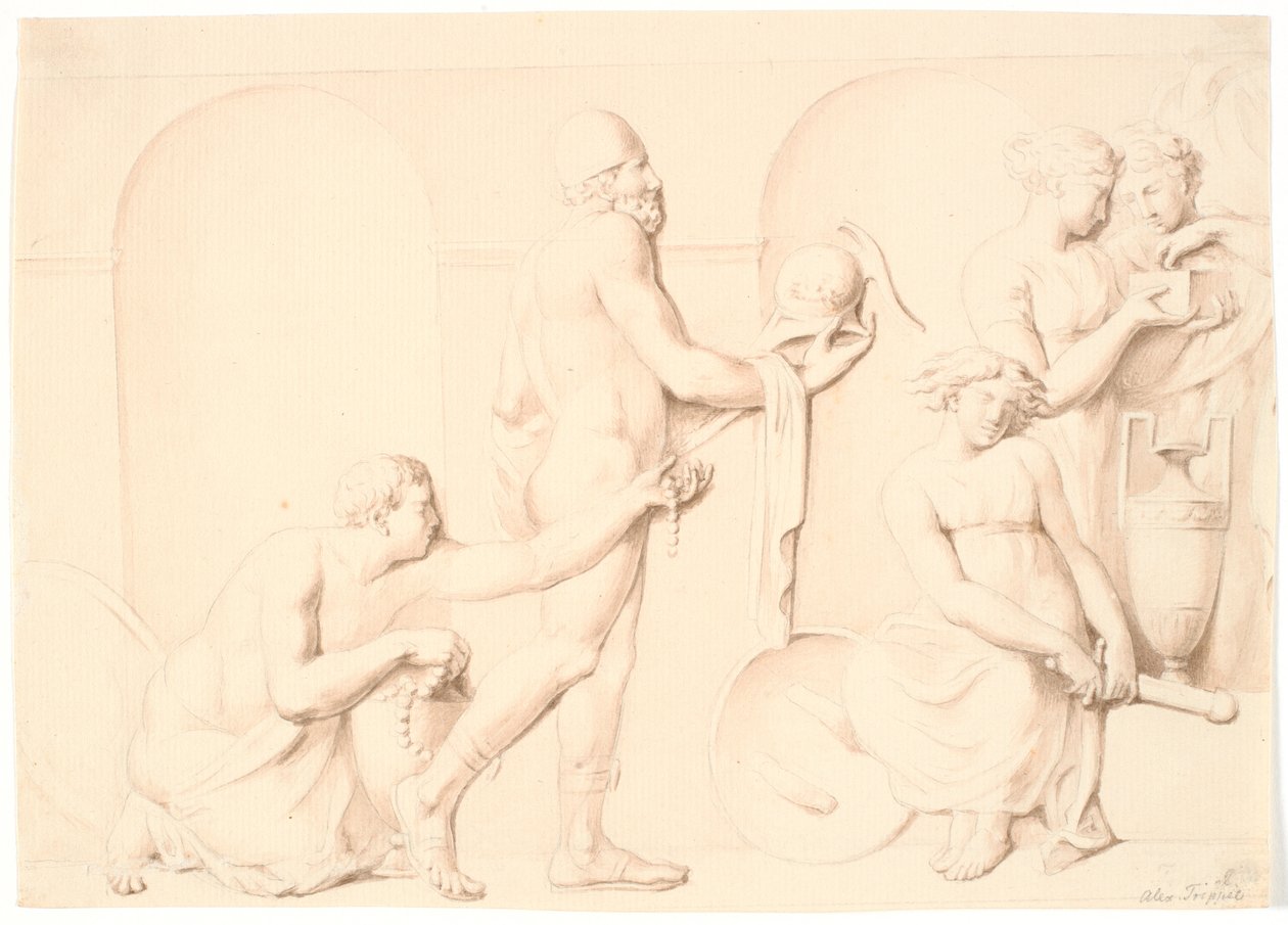 Ulysses Discovering Achilles among the Daughters of Lycomedes by Nicolai Abildgaard