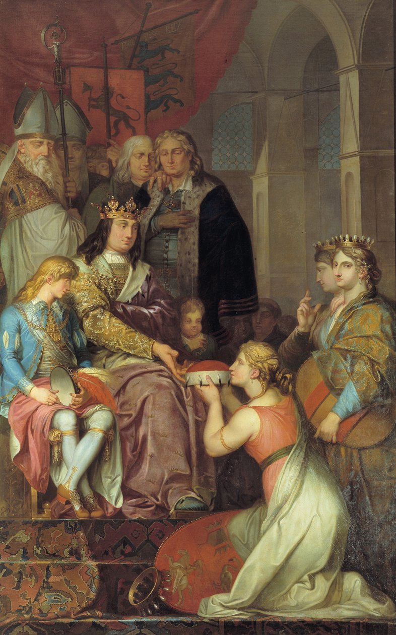 Christian I Proclaiming Holstein a Duchy in 1474 by Nicolai Abraham Abildgaard