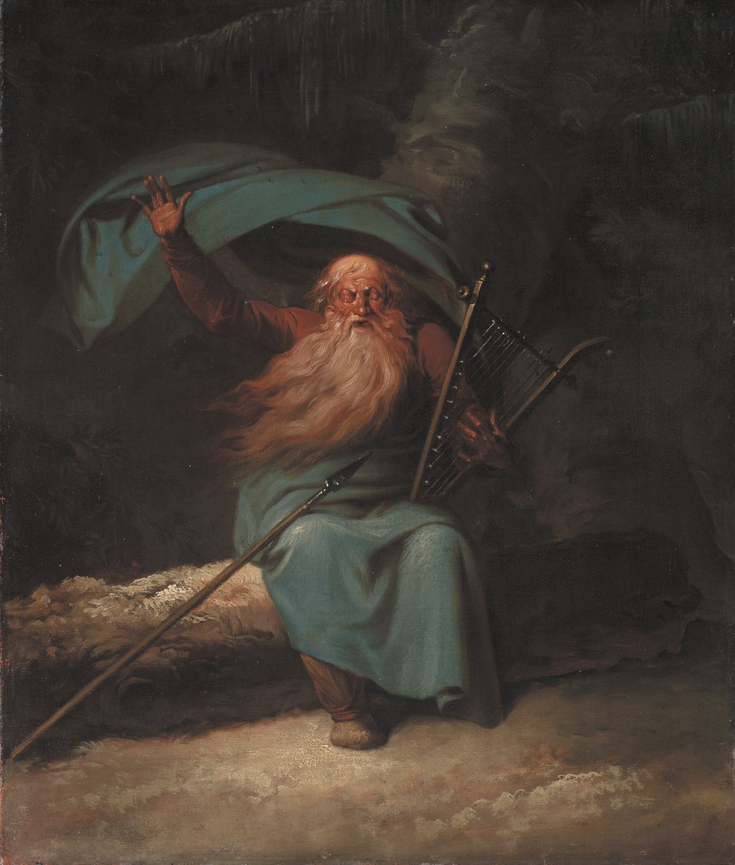 Ossian Singing His Swan Song, 1780-1782 by Nicolai Abraham Abildgaard