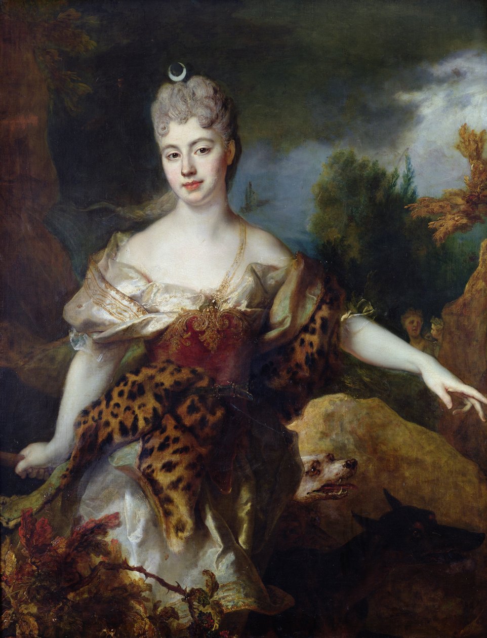 Portrait of Mademoiselle de Barral as Diana by Nicolas de Largillière