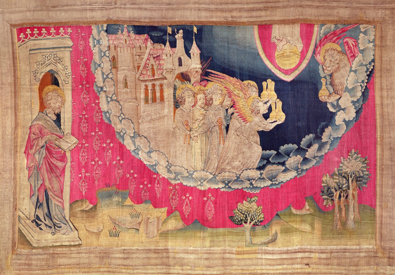 Angels, from the Apocalypse Tapestry of Angers, 1373-87 by Nicolas Bataille