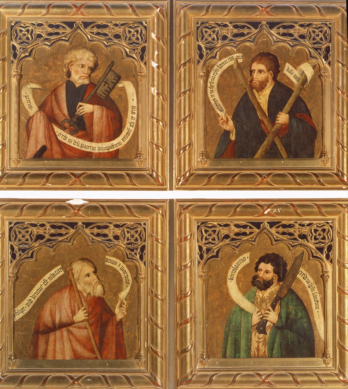 SS. Peter, Andrew, Philip and Bartholomew, 1468 by Nicolas Frances