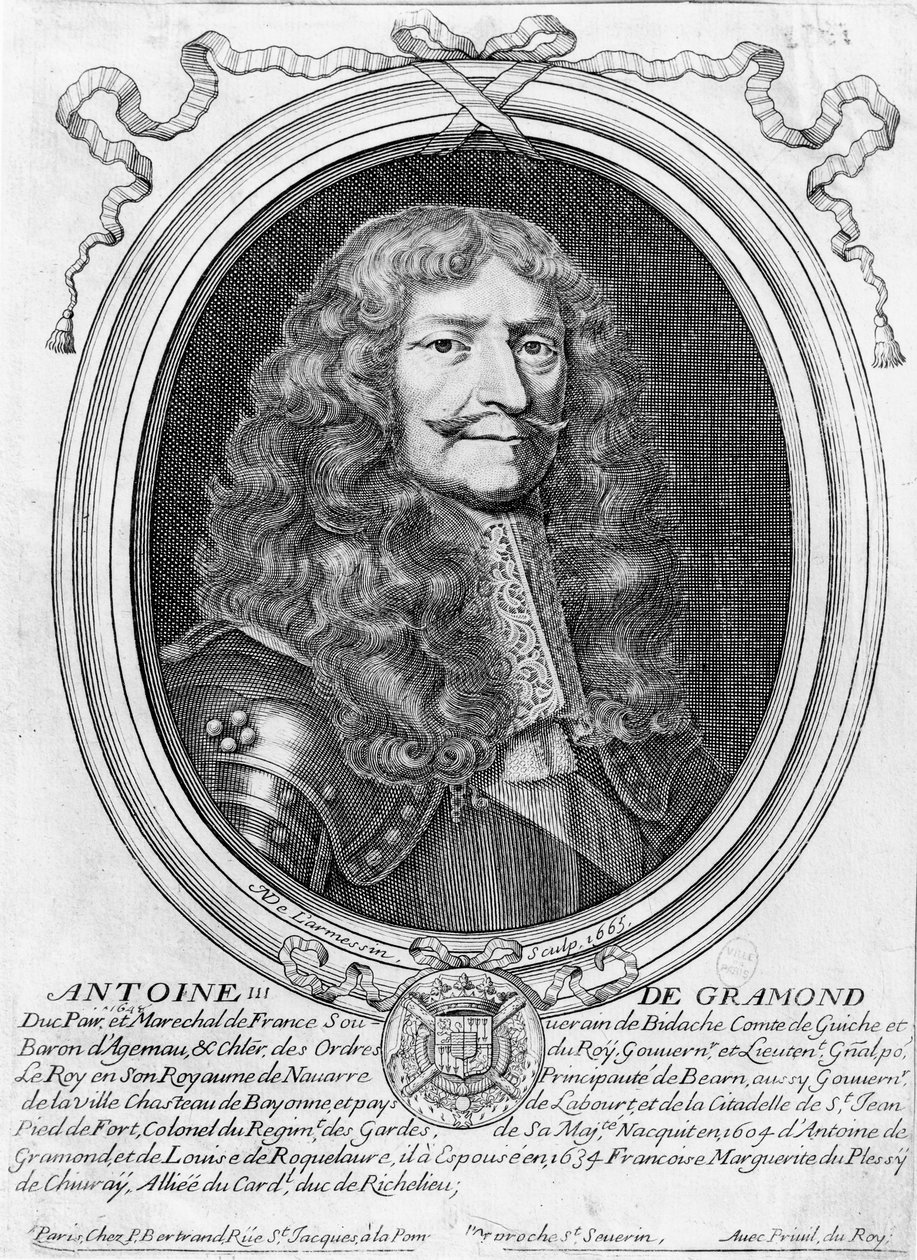 Portrait of Antoine III de Gramont by Nicolas II de Larmessin