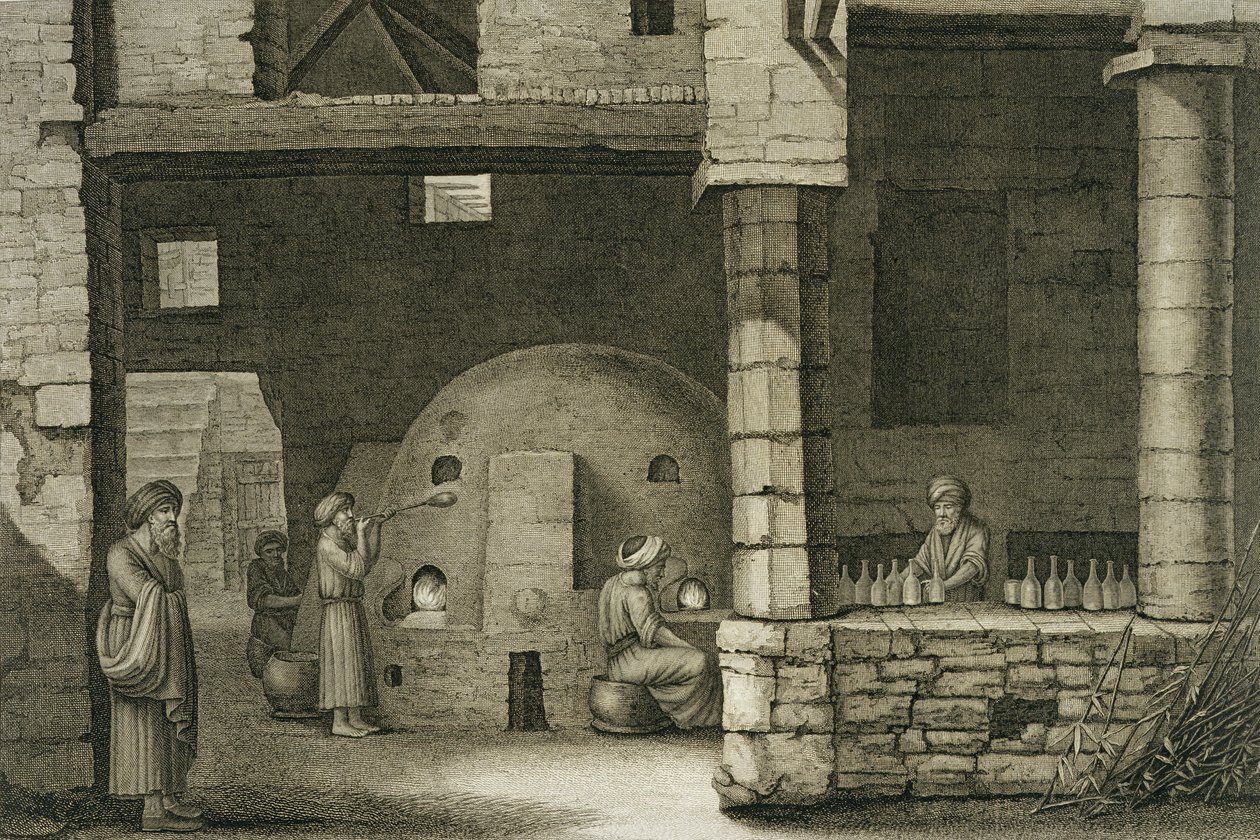 The Glass Bottle Maker, from Volume II Arts and Trades of 