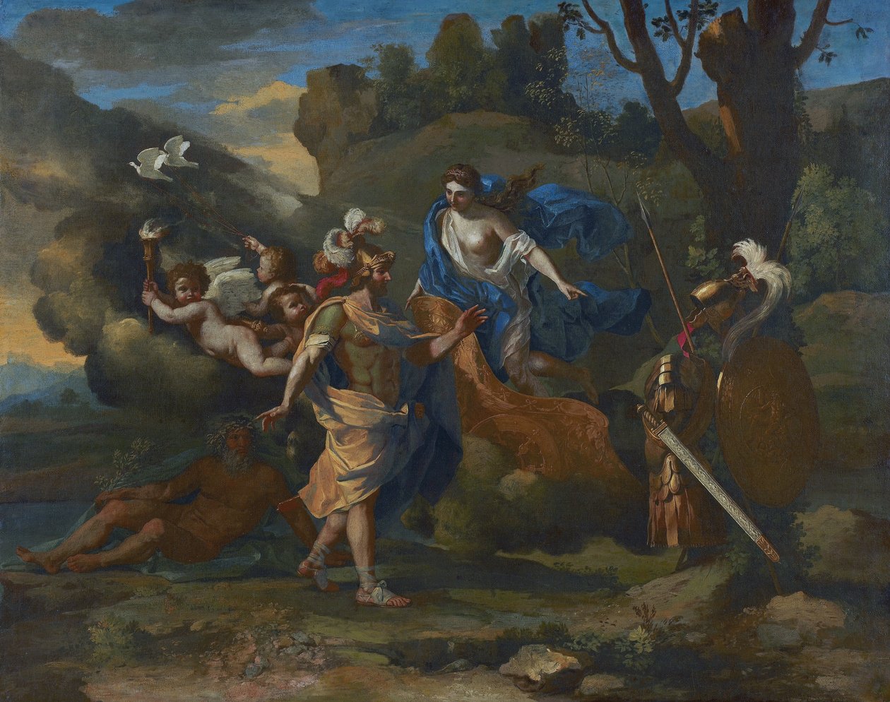 Venus Showing Her Arms to Aeneas by Nicolas Poussin