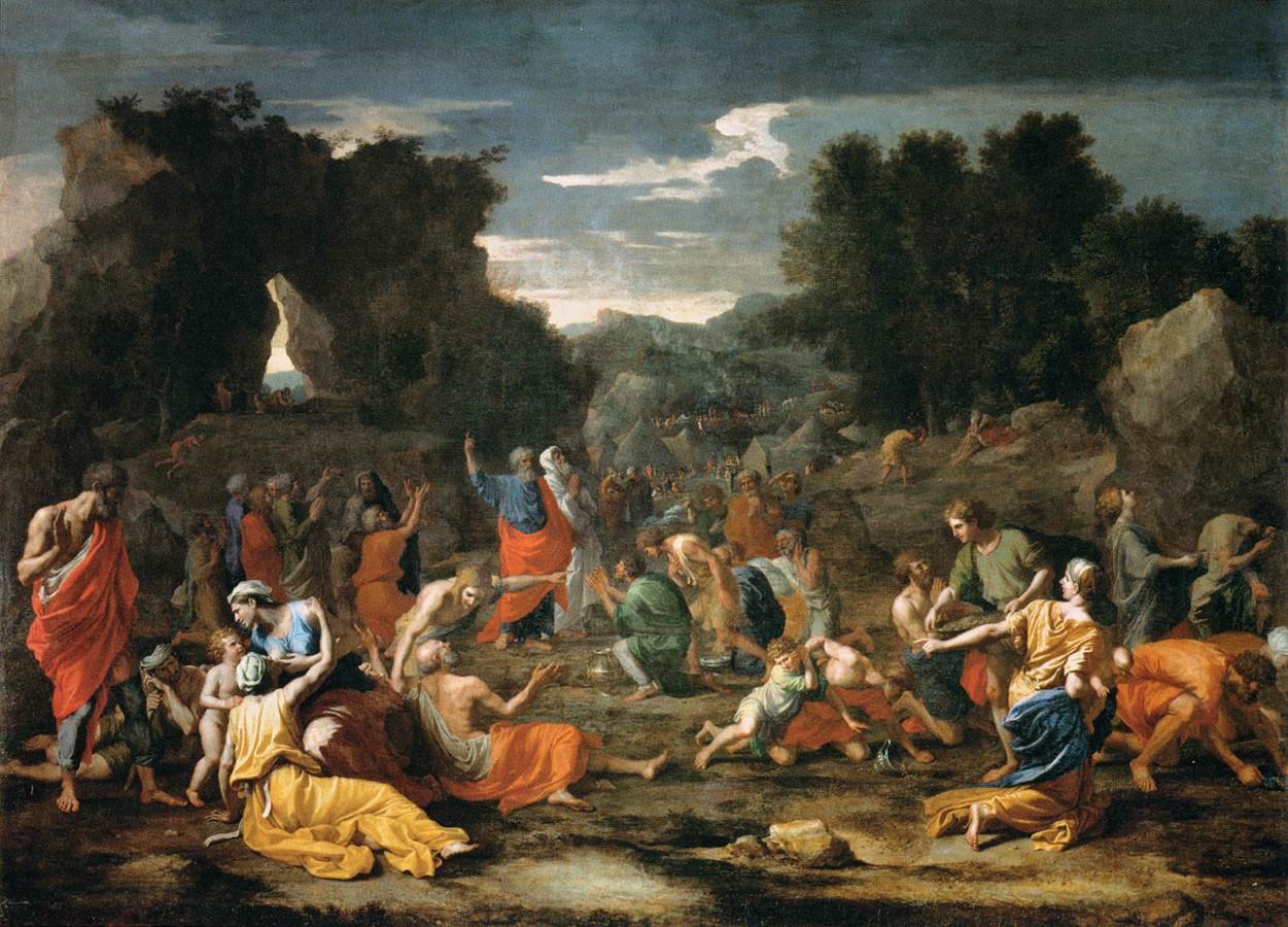 The Jews Gathering the Manna in the Desert by Nicolas Poussin