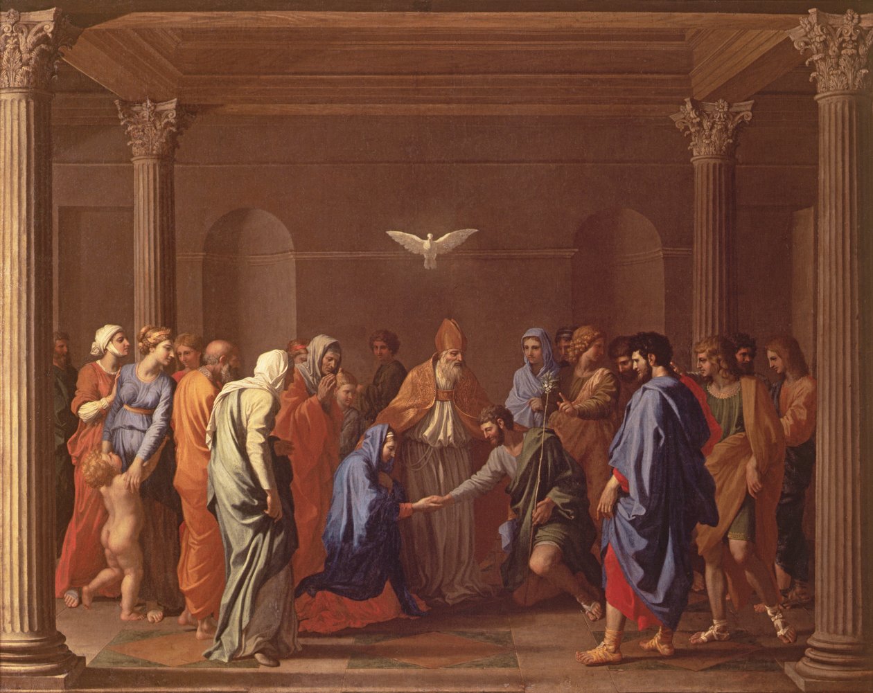 The Marriage of the Virgin by Nicolas Poussin
