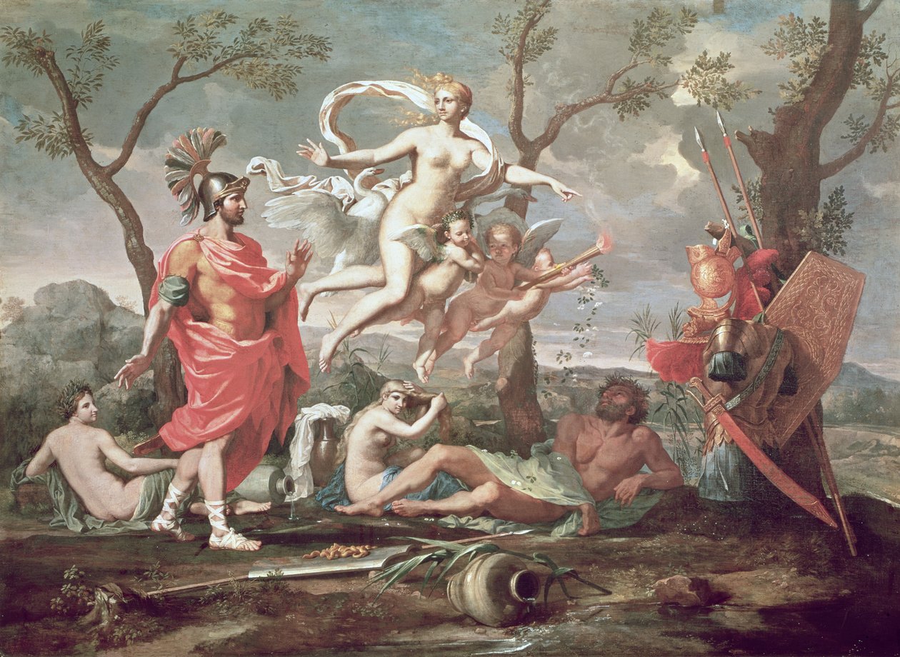 Venus Arming Aeneas by Nicolas Poussin