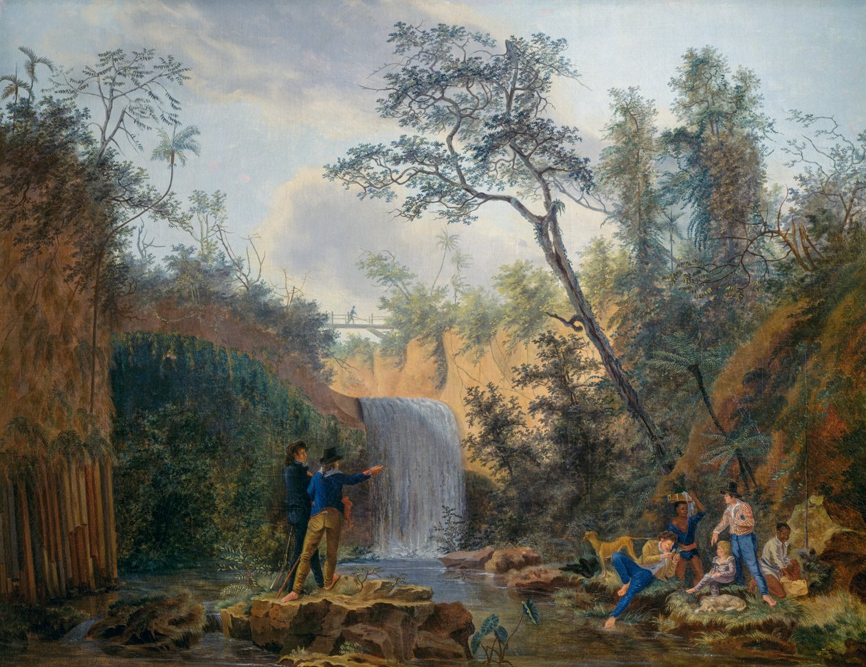 French botanical expedition to America, oil on canvas by Nicolas-Didier Boguet by Nicolas Didier Boguet