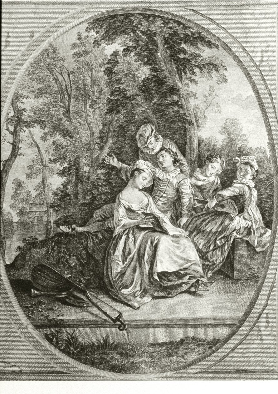Music Class by Nicolas (after) Lancret
