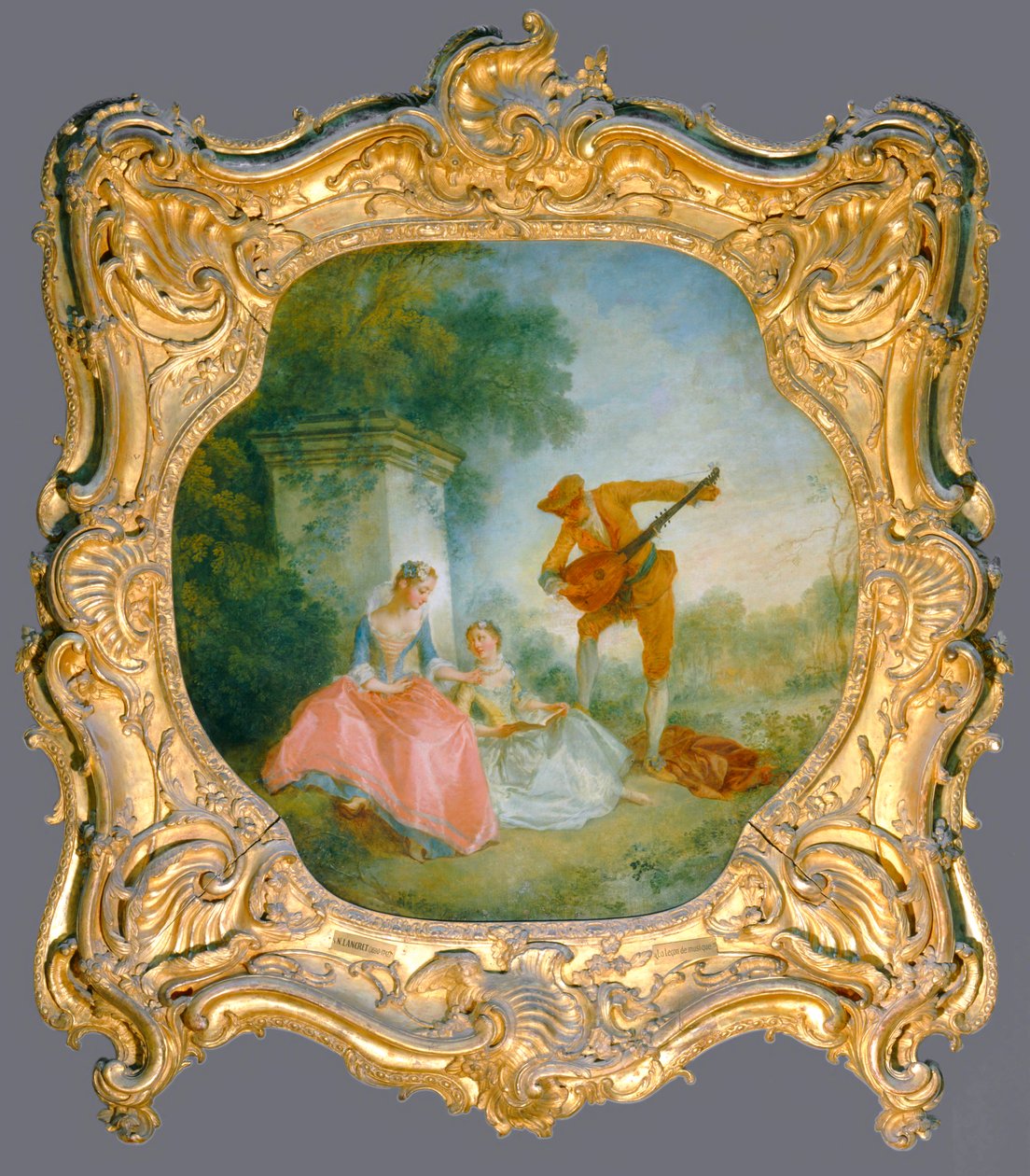 The Music Lesson by Nicolas (attr. to) Lancret