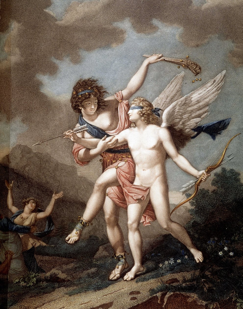 Love Led by Madness by Nicolas Andre (after) Monsiau