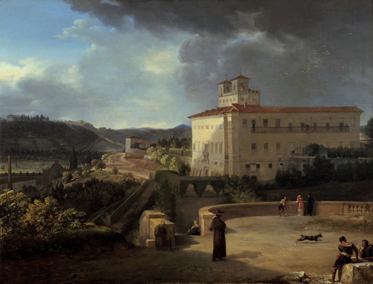 View of the Villa Medici, Rome, 1815 by Nicolas Antoine Taunay