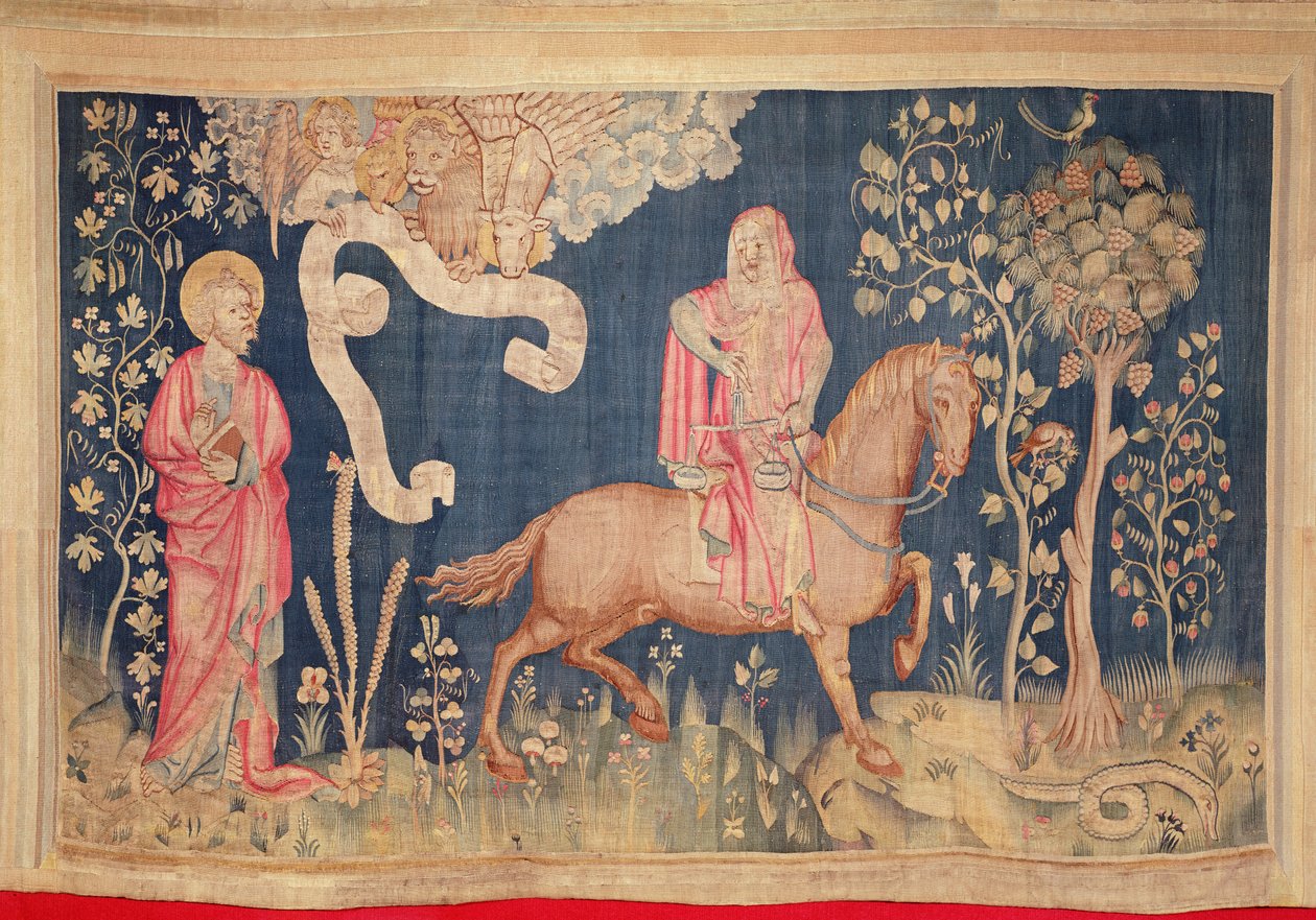 Famine on the Black Horse, from the Apocalypse Tapestry of Angers