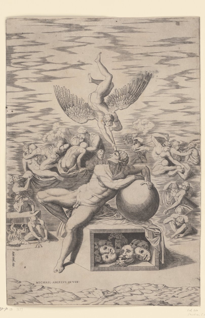 The Dream by Nicolas Beatrizet (attributed to)