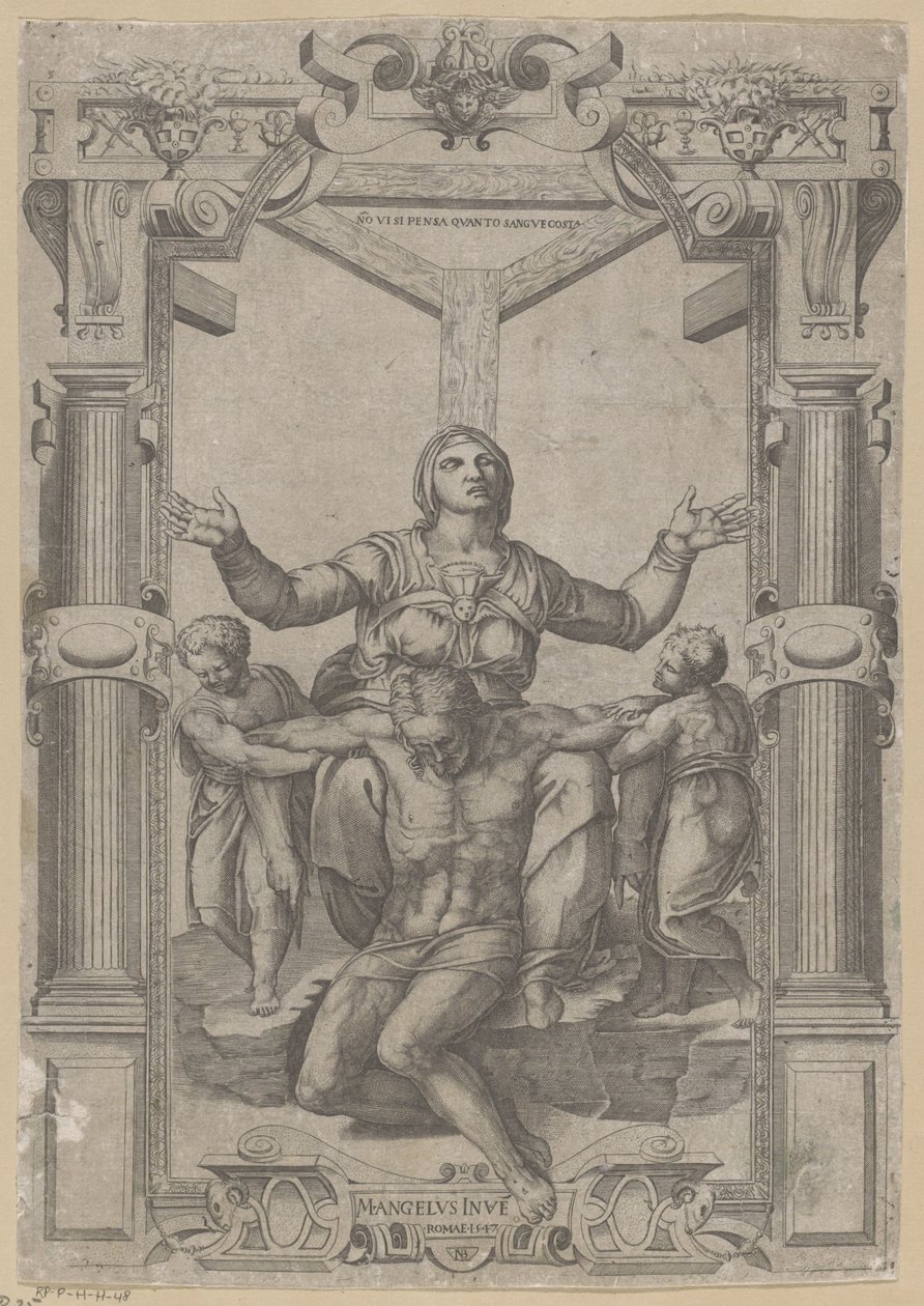 Mary at the Foot of the Cross by Nicolas Beatrizet