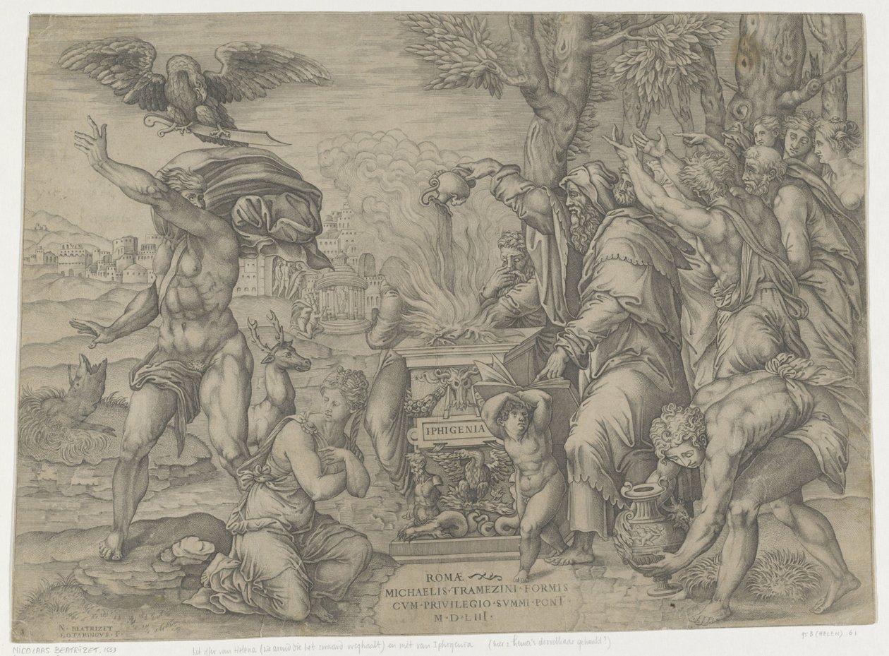 Sacrifice of Iphigenia by Nicolas Beatrizet