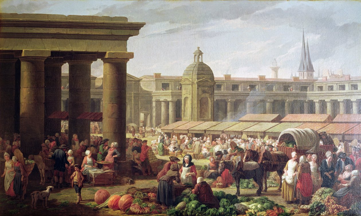 Les Halles, Paris by Nicolas Bernard Lepicie