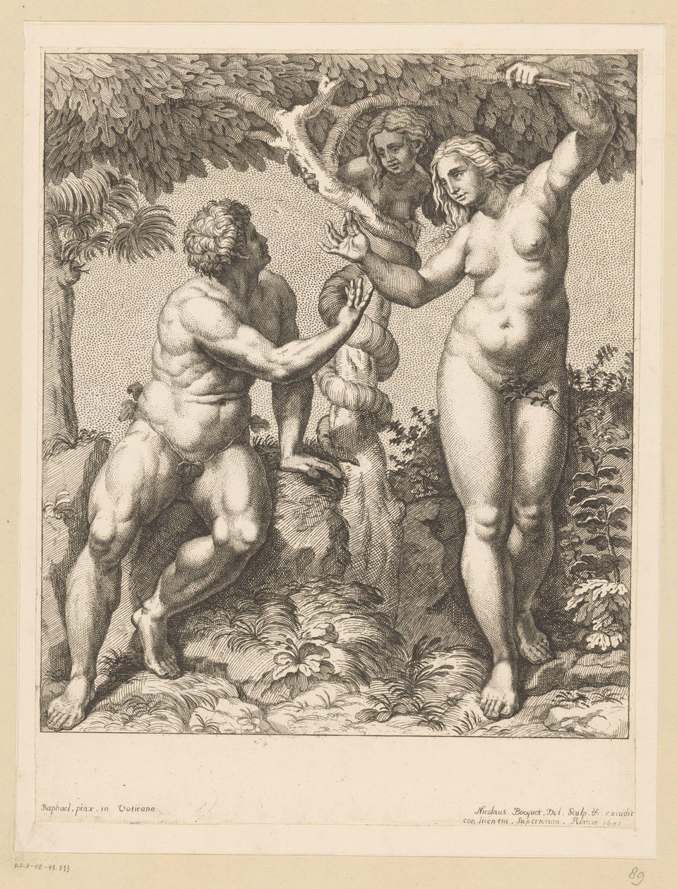 Adam and Eve Tempted by the Serpent by Nicolas Bocquet