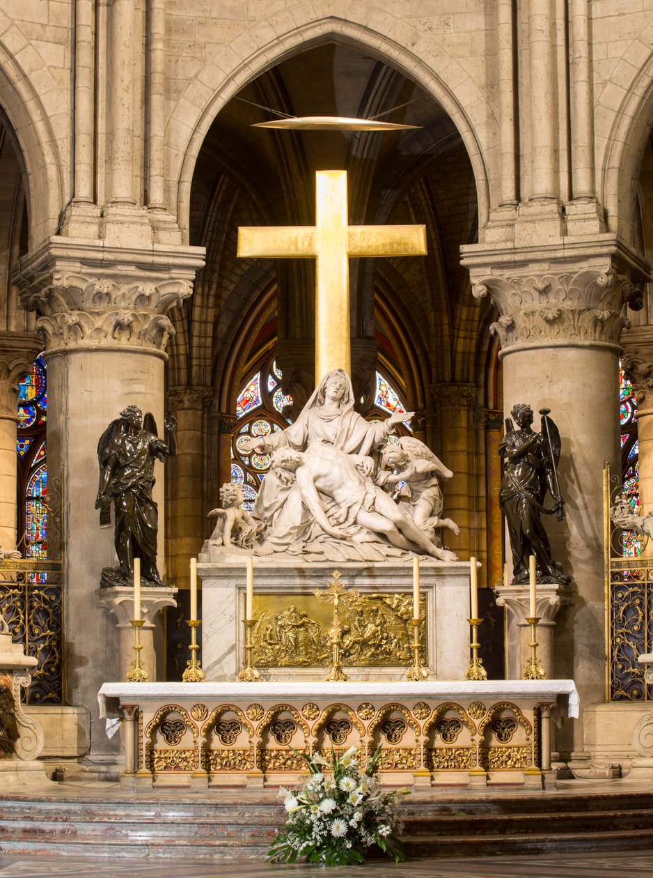 Descent from the Cross, High Altar, Notre Dame, Paris, c.1695-1705 by Nicolas Coustou