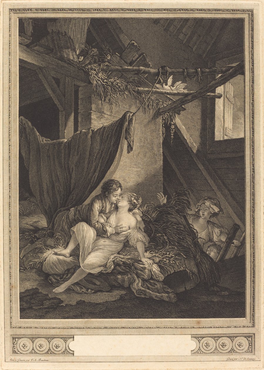Late Cares by Nicolas Delaunay after Pierre Antoine Baudouin