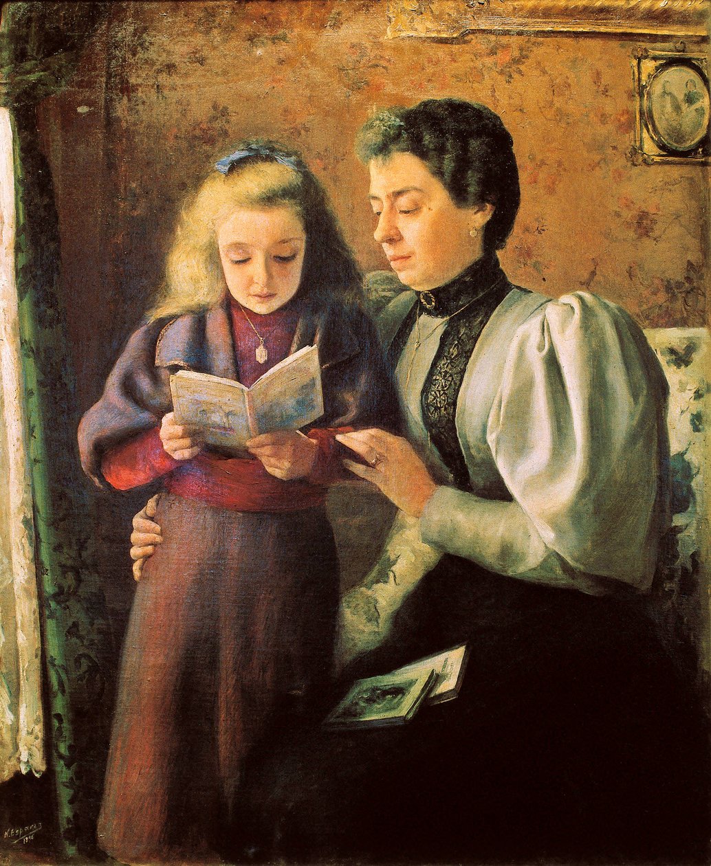 The Reading Aid (detail) by Nicolas Esparza y Perez
