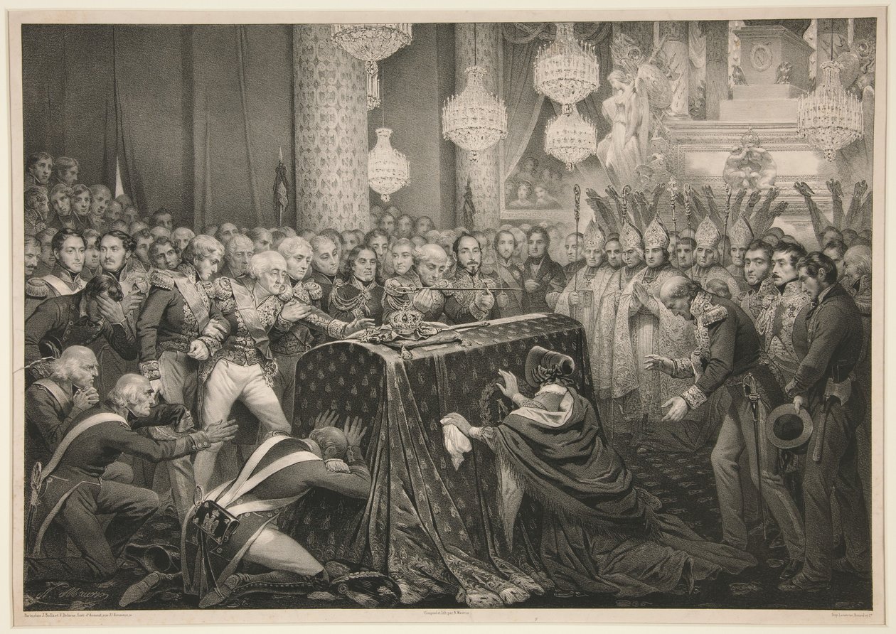 The Remains of Emperor Napoleon at the Invalides by Nicolas Eustache Maurin