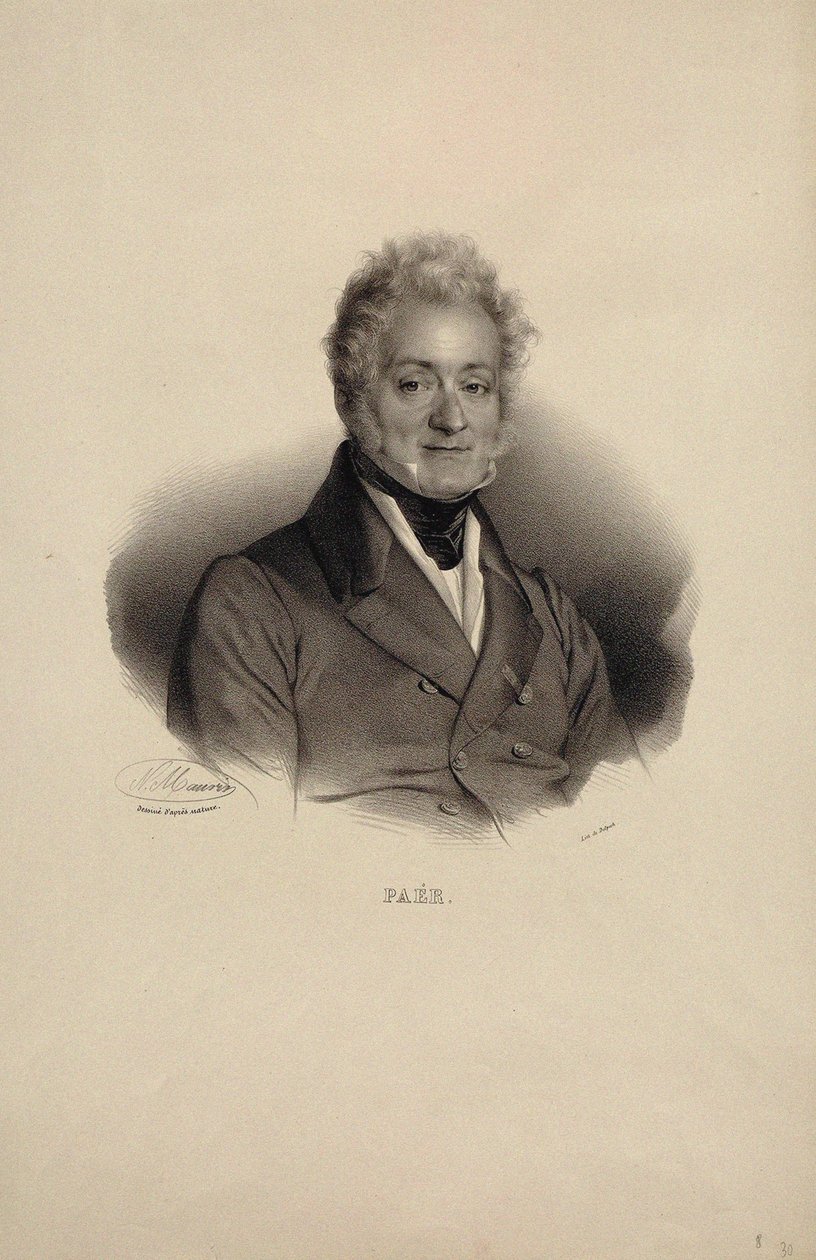 Portrait of the Composer Ferdinando Paer by Nicolas Eustache Maurin