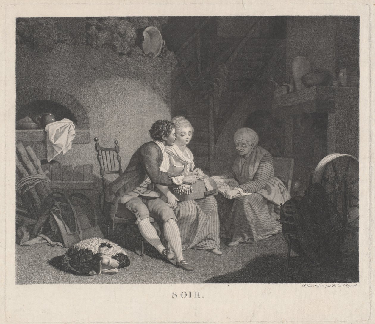 Evening by Nicolas Francois Regnault