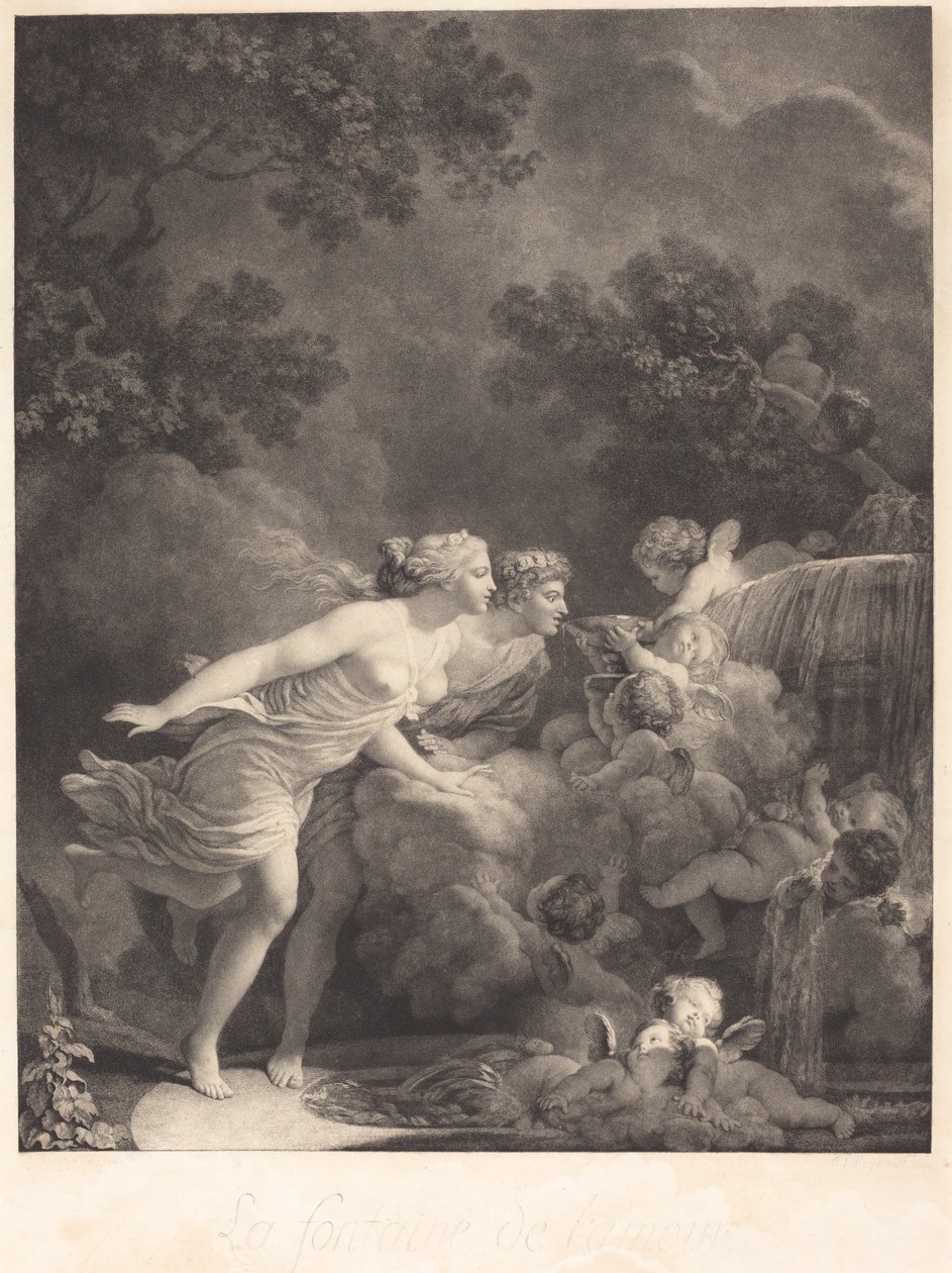 The Fountain of Love by Nicolas François Regnault after Jean Honoré Fragonard