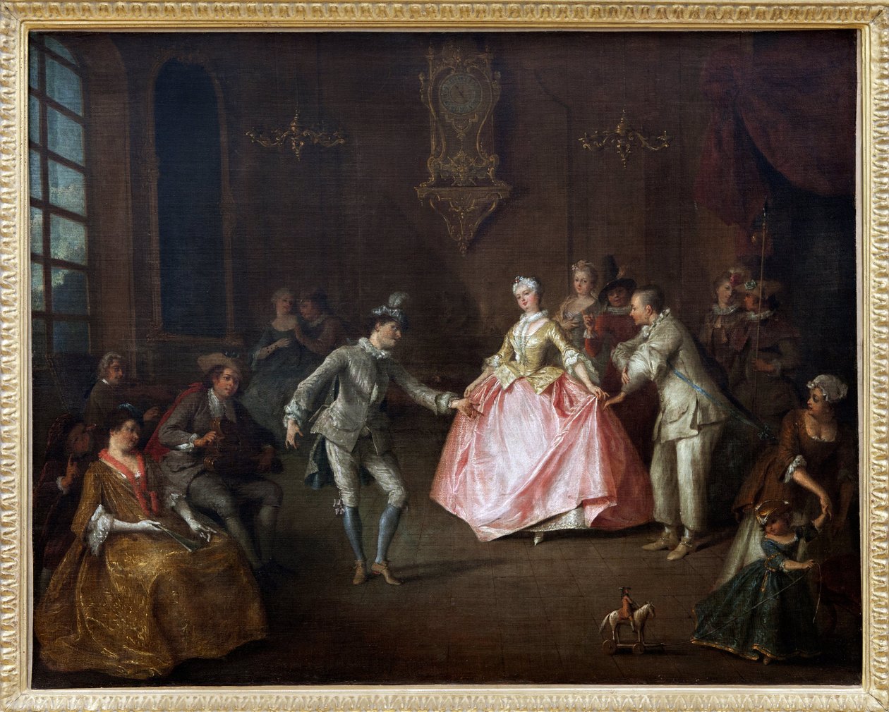 Before the costume ball by Nicolas Lancret