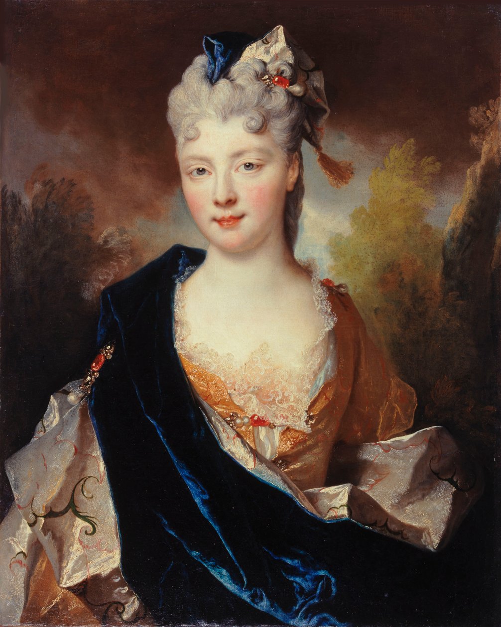 Portrait of Marie Anne de Bourbon-Condé, Duchess of Vendôme by Nicolas Largillière de