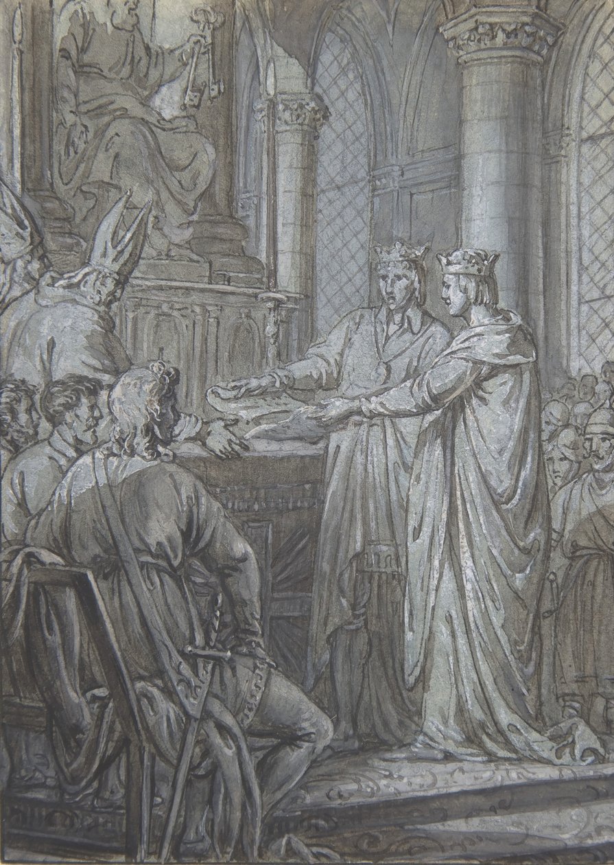 Louis III and Carloman give the bishops of the Kingdom assurance of their fidelity in 882 by Nicolas Lejeune