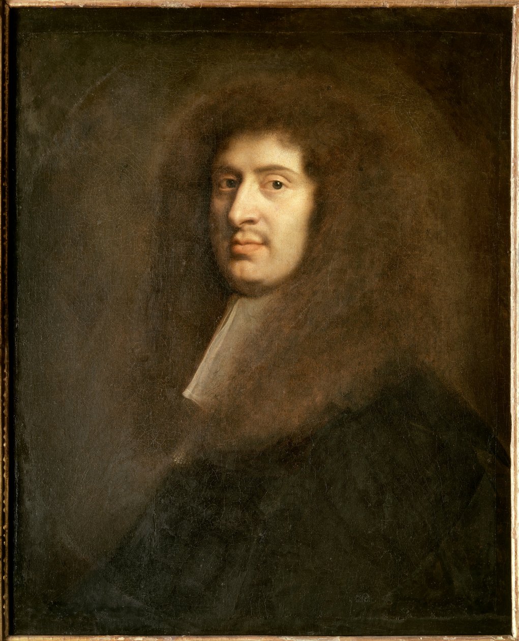 Portrait of Gabriel Nicolas de la Reynie, first police lieutenant of Paris under Louis XV. Painting by Nicolas Mignard by Nicolas Mignard