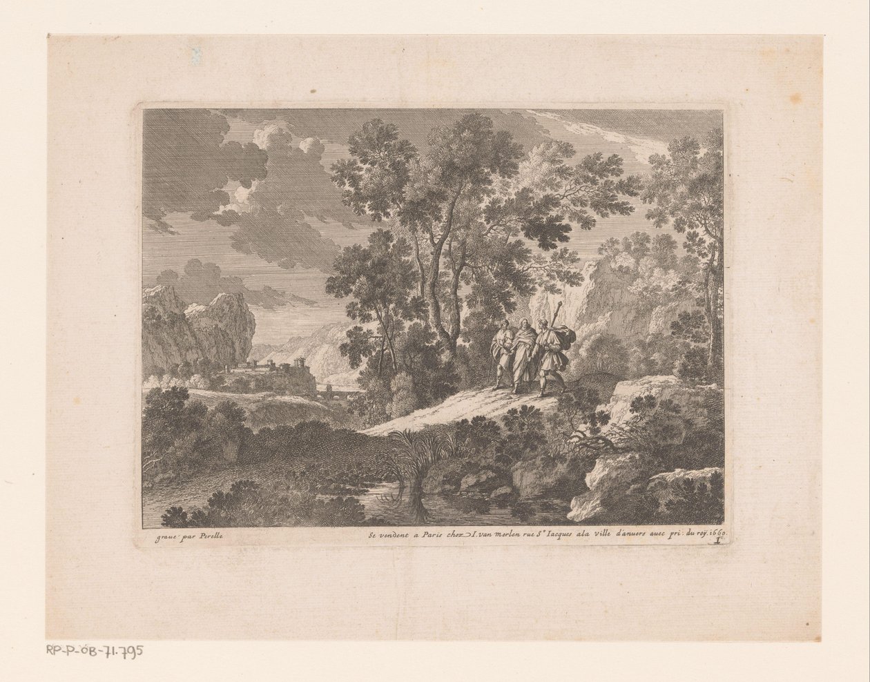 Christ and the Disciples at Emmaus by Nicolas Perelle