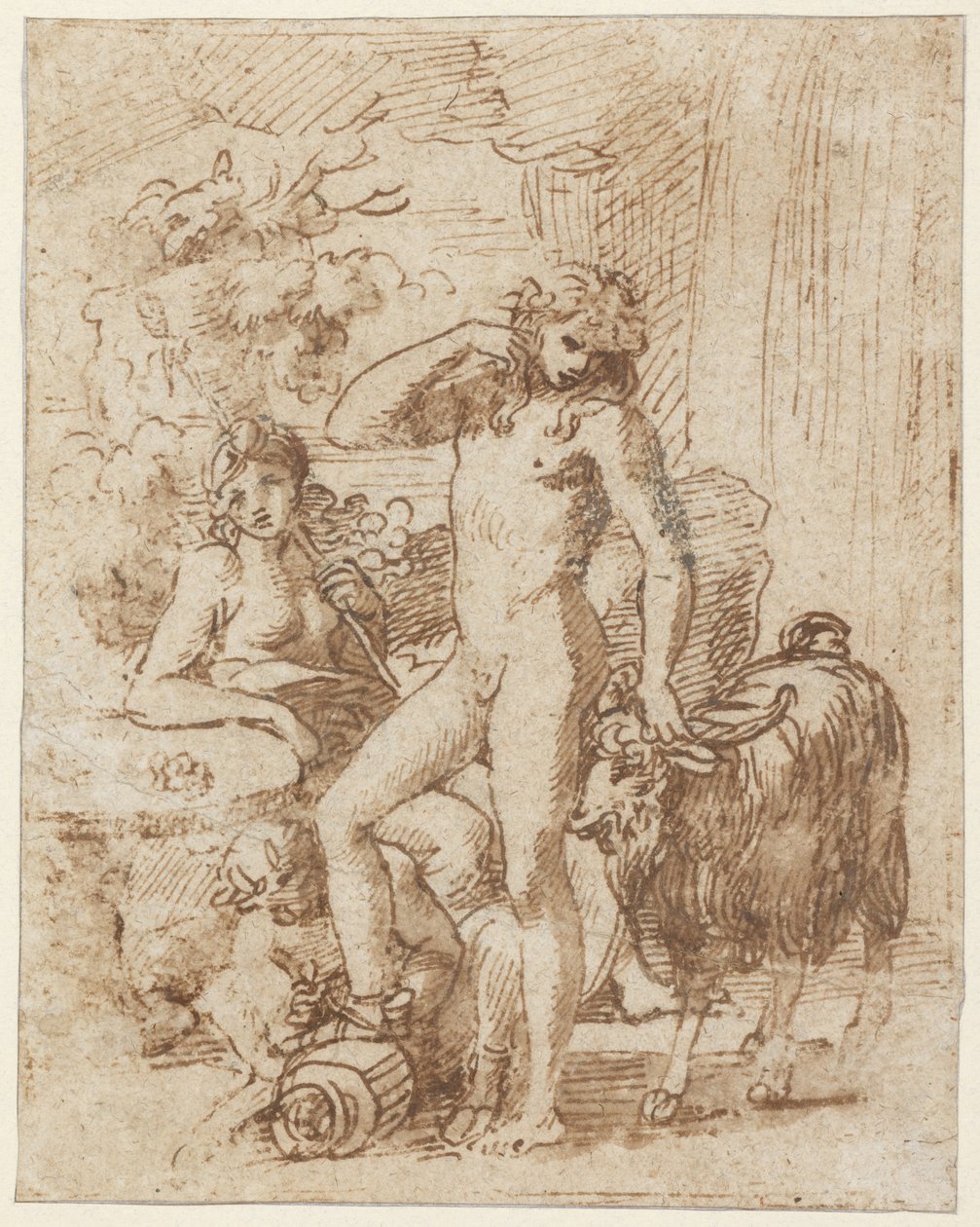Bacchus and Erigone by Nicolas Poussin