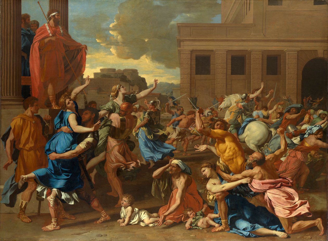 The Rape of the Sabine Women by Nicolas Poussin